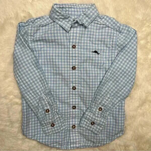 Tommy Bahama Button Up Shirt Blue  & White Size 6